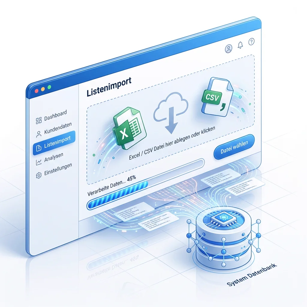 Einfacher Listenimport via Excel und CSV